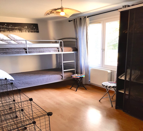 La chambre New-York situe au rez-de-chausse